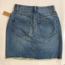 Mudd NWT  denim blue jean skirt womens teen size 0 distressed country Photo 1