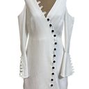 Alexis  'Galen' ivory long sleeve button front mini dress size Small Photo 0