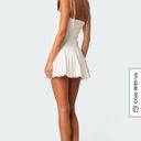 Edikted White Pleated Corset Mini Dress Photo 3