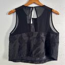 ASTR NWT  Black Silver Metallic Beaded Crop Top Medium Holiday New Year’s NYE Photo 1