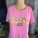 Nintendo Animal crossing pink t shirt print  size XL Juniors Tom Nook K.K. Slider Photo 3