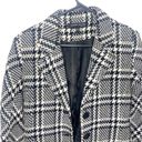 Anne Klein VTG  plaid wool trench coat size 4 black classic Photo 2