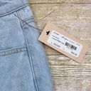 Wishlist NWT  Jeans Lucca Wide Leg Raw Hem Light Wash Denim Photo 7