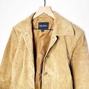 Bernardo  Genuine Leather Suede Jacket Button Down Brown Tan Size L Oversized Photo 5