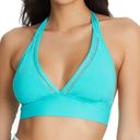 Bleu Rod Beattie  Behind the Seams Halter Bikini Top V-Neck Banded Wave Runner 10 Photo 0