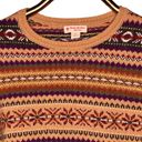 Brooks Brothers  Red Fleece Sz Small Merino Wool Blend Sweater Fair Isle Classic Photo 5