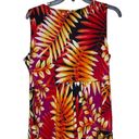 Elementz  Tropical Palm Print Colorful Maxi Dress Surplice V-Neck Women Medium Photo 6