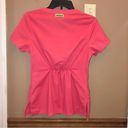 Crocs  Medical Apparel V Neck Short Sleeve Scrub Top Pink XS Photo 1