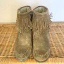 sbicca  Jessa  Suede Fringe Leather Ankle Bootie Boho Southwest Size 7 Photo 1