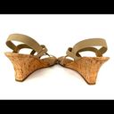 Manolo Blahnik  Terwe Elastic Cork Wedge Criss Cross Open Toe Sandals EU 40.5 Photo 7