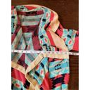 B Sharp Mohair wool southwestern Aztec print open cascade cardigan size small Photo 2