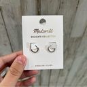 Madewell NWT  Sterling Silver Demi-Fine Huggie Mini Hoop Earrings AL389 Photo 1