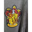 Harry Potter Wizarding World Gryffindor  Cardigan LARGE Sweater Button Down Gray Photo 6