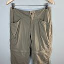 Mountain Hardwear  Convertible Pants Shorts 8/30 Women Nylon Khaki Hiking Outdoor Photo 1