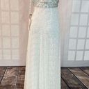 Sue Wong  NWT white beaded pleated white lace formal gown size 0 Photo 5