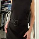 Calvin Klein Belted Midi Dress Black Size 12 Photo 3