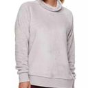 Gaiam  Lux Faux-Fur Cowlneck Pullover sweatshirt in pale lilac color size XS Photo 0