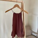 Mango Halterneck Ruffle Hem Tank Top in Brown - XS Photo 3