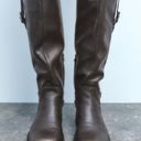 ZARA Knee High Boot With Buckle Detail Photo 2