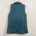 Banana Republic  Factory Quilted Printed Slim Galactic Green Heather Vest Photo 3