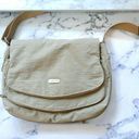 Baggallini  Travel Crossbody Khaki Water Resistant Multiple Pocket Zip Flap Purse Photo 0