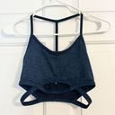 Free People Movement Infinity Strappy T-Back Sports Bra Navy Blue Extra Small Photo 0