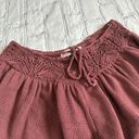 Free People #42 NWOT  Beach Lily Fauxchet Sweater Shorts in Rum Raisin Photo 3