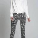 Driftwood  Jackie Grey Cougar Animal Print Skinny Jeans Raw‎ Hem Hi-Rise Women 27 Photo 9