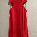 Jason Wu GREY  tomato red Cutout crepe de chine midi dress Photo 1