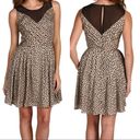 BCBGeneration  Dress Chai Combo Polka Dot Dots Mesh Mini Black & Creme Size 6 Photo 1