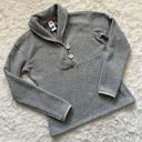 The North Face TNF Sweater 2 Button Shawl Collar Long Sleeve Pullover Gray S Photo 0