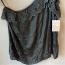 Free People NWT  Eyelet Lace One Shoulder Top Photo 3