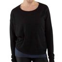 Lululemon  Pure Balance Sweater Long Sleeve Cashmere Blend Black Size 8 Photo 3