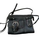 Brighton Vintage  Black Leather Western Crossbody Photo 0