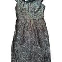 London Times  Embroidered Grey Dinner Dress Photo 0