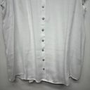 Harvé Benard Harve Bernard Ruffle Trim Button Down White Top Women's XL Lightweight Beachy Photo 3