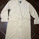 Ralph Lauren Lauren  beige embroidered robe sz small Photo 0