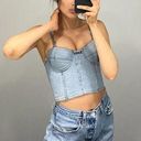 RE/DONE X Levi’s Vintage Reworked Denim Bustier Corset Top Photo 1