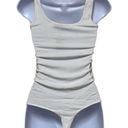 n:philanthropy  Womens Size XS Prince Tank Bodysuit White Ribbed NWT Photo 1