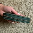 Anne Klein  Green Crocodile Leather Curved card holder and coin purse Photo 4