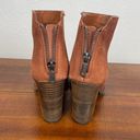 Lucky Brand Women's  Liesell Ankle Boots Booties Shoes Size 7 Brown Back Zip Up Photo 7