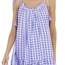 Maaji  Magnolia Gingham Swim Cover Up Dress with Tassel Ties Size L NWT Photo 0