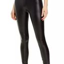 AQUA  Womens High Waist Leggings Black Faux Leather Photo 0