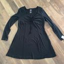 SO Goods For Life Black Fit & Flare Long Sleeve Dress Size XL Photo 0