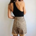 Free People Dogtown Tan Cheetah Print High-Waisted Cut-Off Shorts Size 25 Photo 1