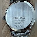 Seiko  Ladies Watch Black Dial with Train motif Stainless Bracelet and hands Photo 8