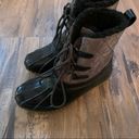 Sporto  thermolite Olivia DUCK BOOTS black Quilted Lined ankle waterproof Tie 6 Photo 2