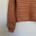 BLANK NYC NWT  Horizontal Cable Crewneck Sweater in Cry Me a River/Rust Size Large Photo 3