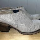 FREEBIRD by Steven  Shae Cream Lizard Leather Mule Booties SZ 7 Photo 0