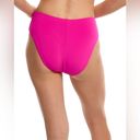 Robin Piccone  Ava High Waist Bottom Pink Medium NWOT Photo 1